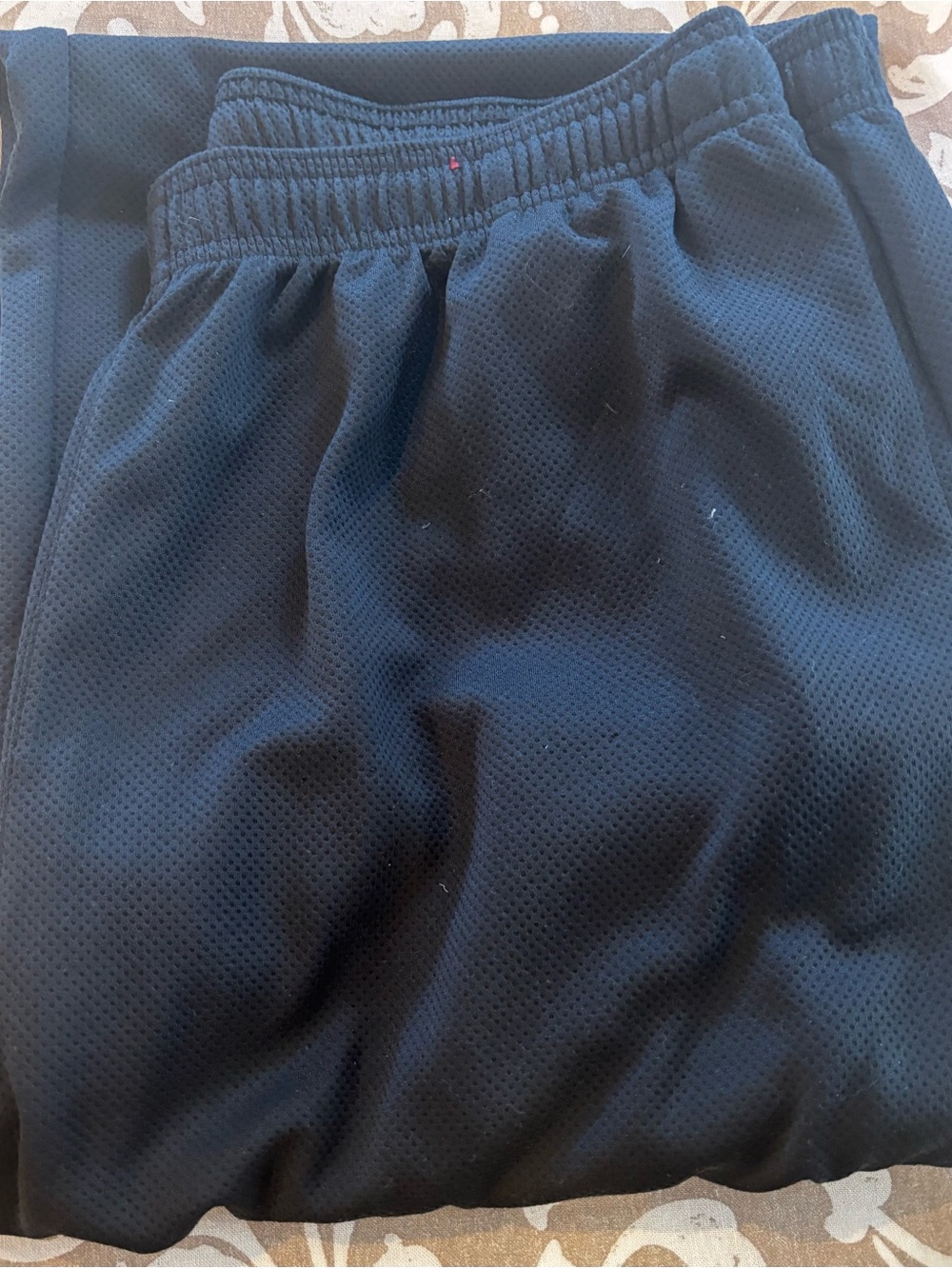 Reebok Black Men's Mesh Sweatpants Joggers